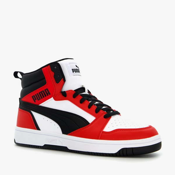 Puma Rebound V6 heren sneakers rood/wit 1