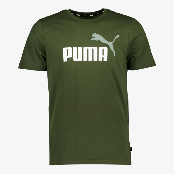Puma ESS+ Col 2 Logo heren T-shirt groen 1