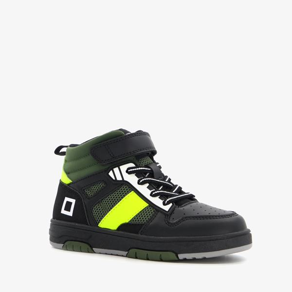 Blue Box hoge jongens sneakers zwart/groen 1