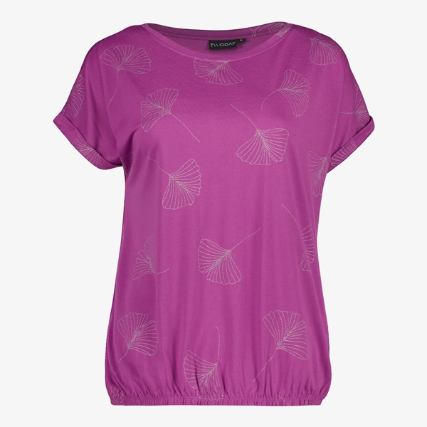 TwoDay dames T-shirt roze met subtiele print 1