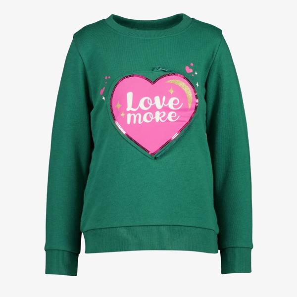 TwoDay meisjes trui met roze hart 1