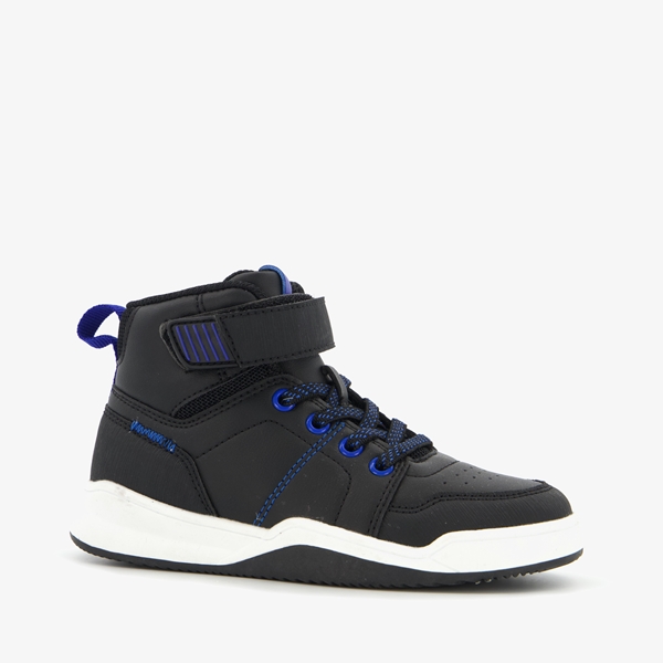 Blue Box hoge jongens sneakers zwart/blauw 1
