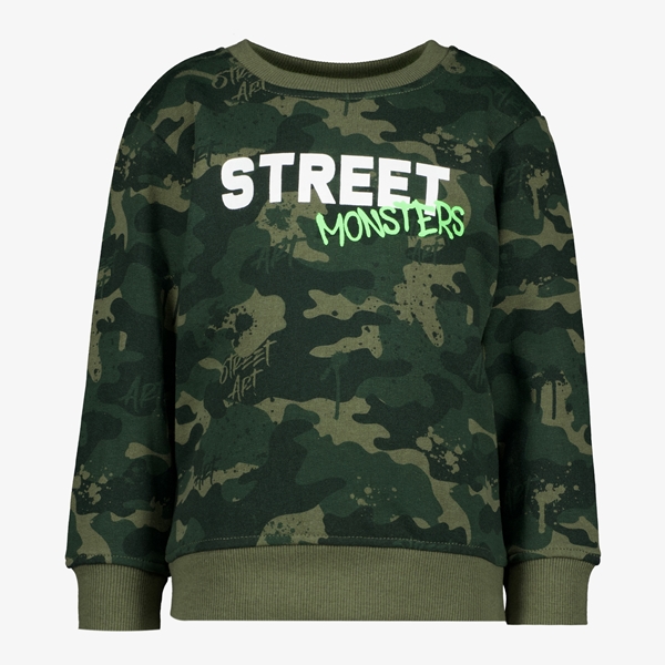 Unsigned jongens sweater met camouflage print 1
