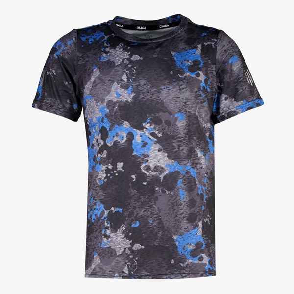 Osaga Dry kinder hardloop T-shirt met print zwart 1