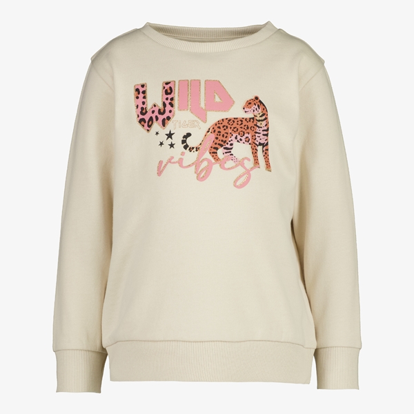 TwoDay meisjes sweaters beige met dierenprint 1