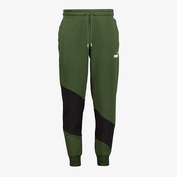 Puma Power Cat heren joggingbroek groen zwart 1