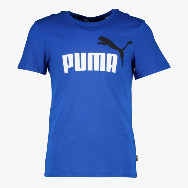 Puma ESS+ Col 2 Logo kinder T-shirt blauw 1