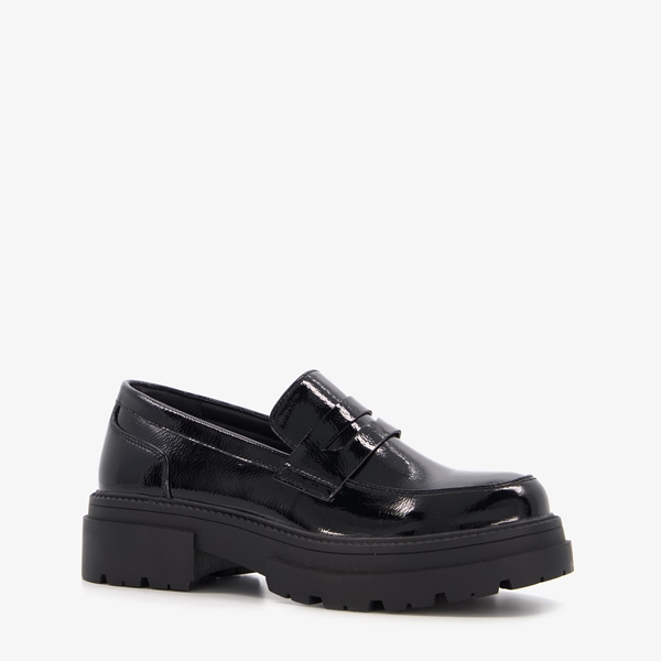 Nova lak dames loafers zwart 1