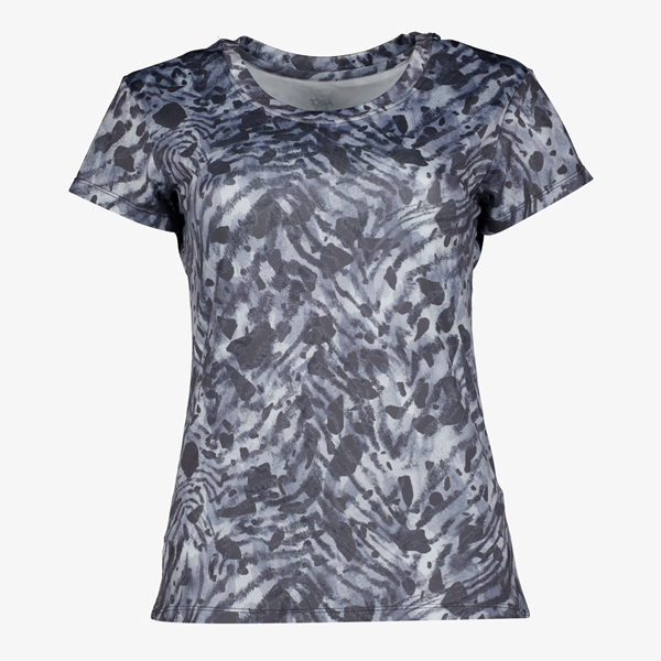 Osaga dames sport T-shirt met print grijs 1