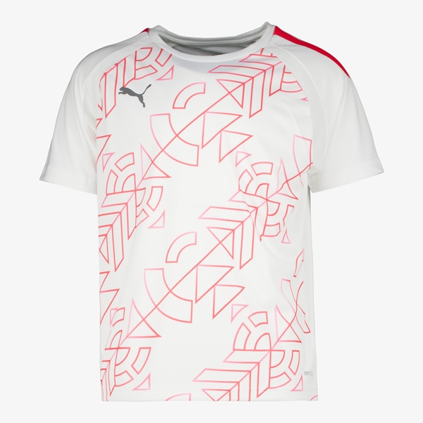Teamliga Graphic Jersey kinder T-shirt wit/oranje 1