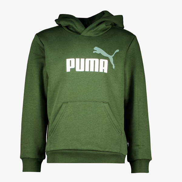 Puma ESS Big Logo kinder hoodie donkergroen 1