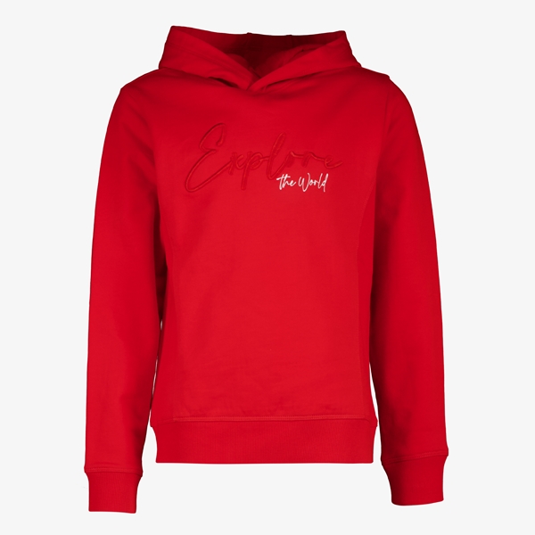 Unsigned jongens hoodie rood 1