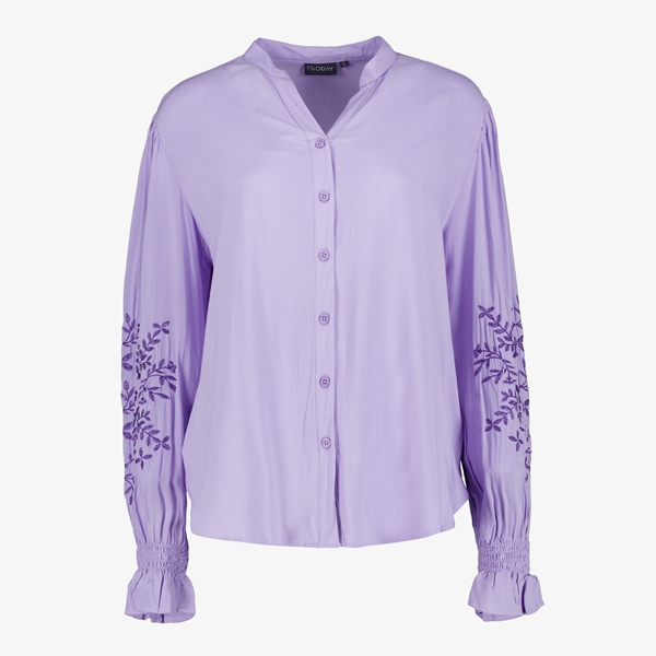 TwoDay dames blouse met geborduurde details lila 1
