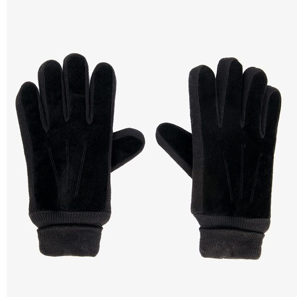 Heren handschoenen zwart leer 1