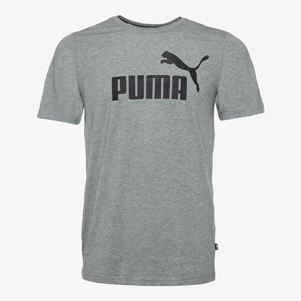 Puma Essentials Big Logo heren sport T-shirt grijs 1