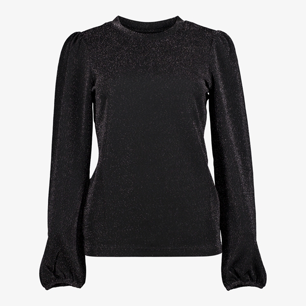 TwoDay dames trui zwart met glinster details 1