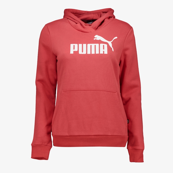 Puma Essentials Logo dames hoodie rood 1
