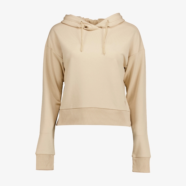 Osaga cropped dames hoodie beige 1
