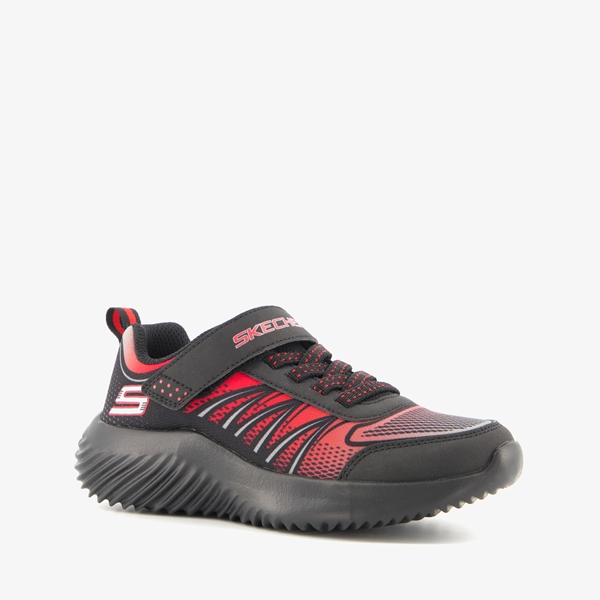 Skechers Bounder kinder sneakers zwart/rood 1