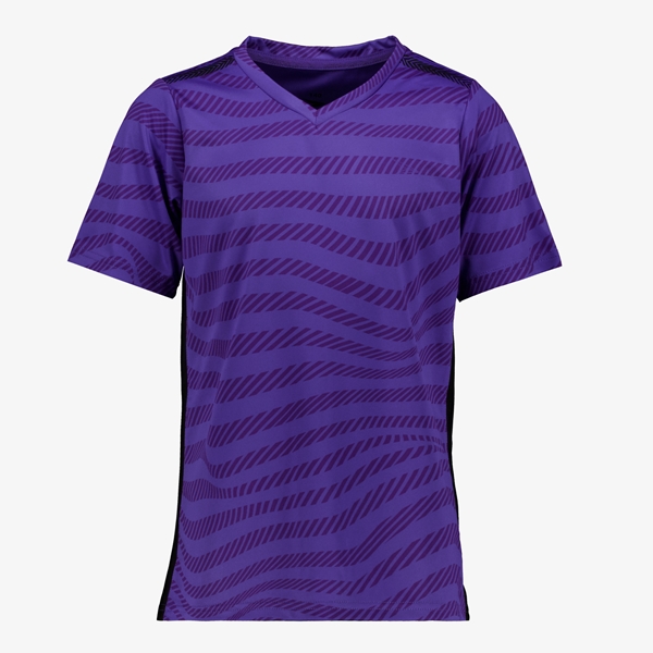 Dutchy Dry meisjes voetbal T-shirt paars met print 1