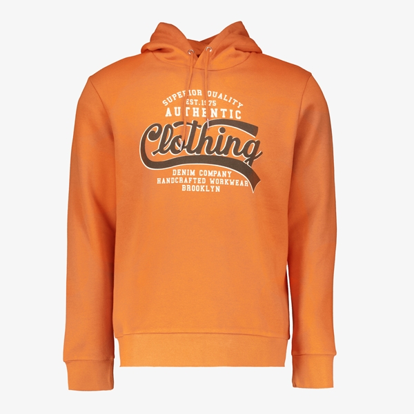 Produkt heren hoodie oranje 1