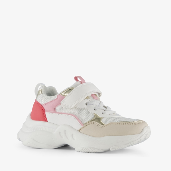 Blue Box dad meisjes sneakers wit/roze 1