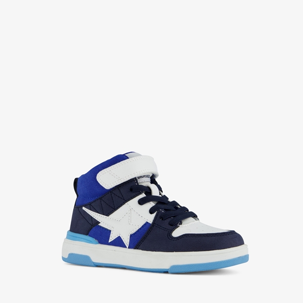Blue Box hoge jongens sneakers blauw met ster 1