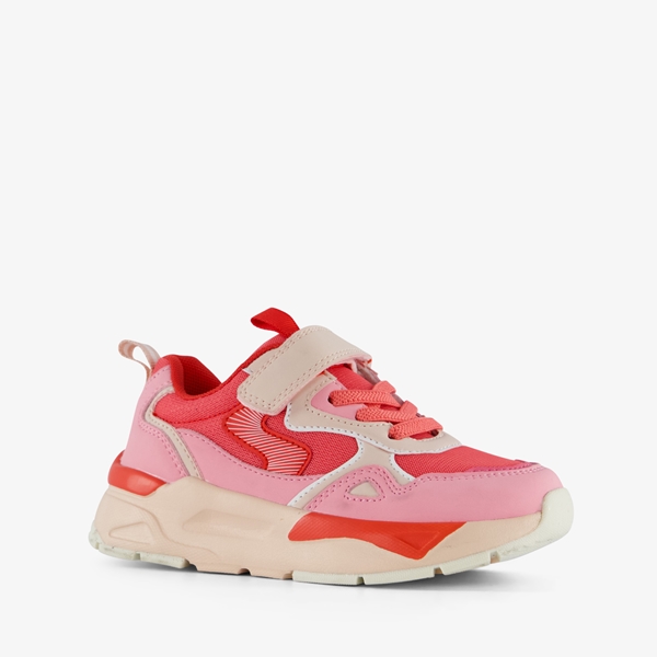 Blue Box meisjes dad sneakers roze/rood 1
