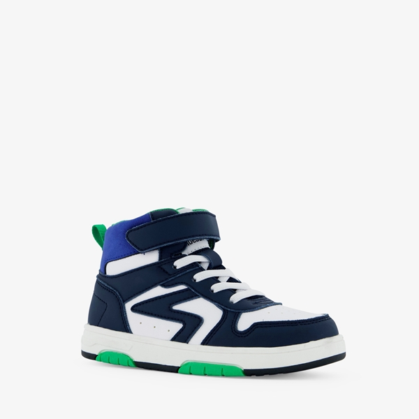 Blue Box hoge jongens sneakers blauw/wit 1