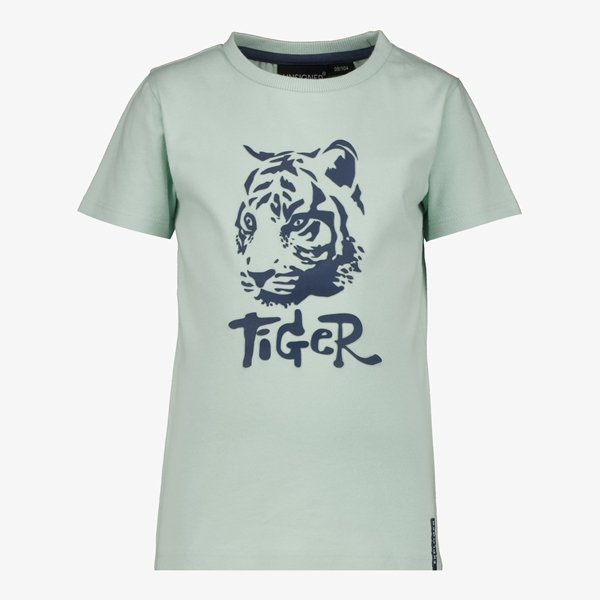 Unsigned jongens T-shirt lichtgroen met tijger 1