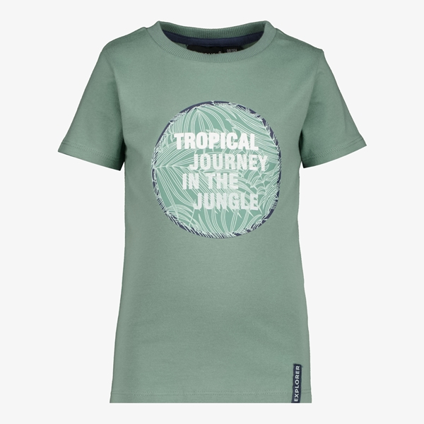 Unsigned jongens T-shirt met jungle opdruk 1