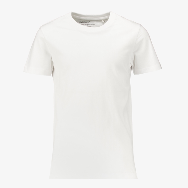 Unsigned basic jongens T-shirt wit 1
