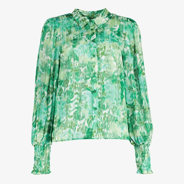 TwoDay dames blouse groen met print 1