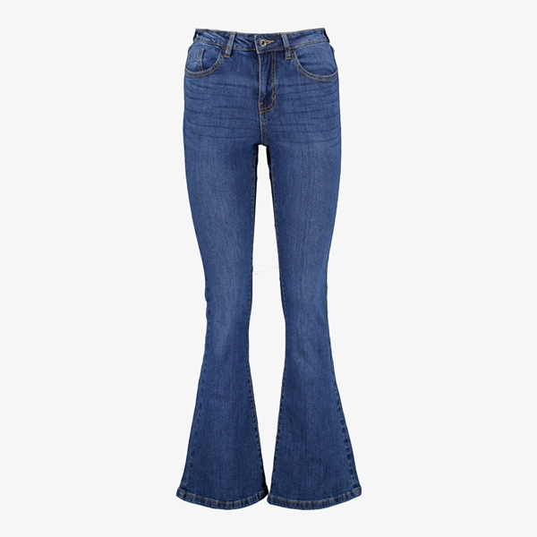 TwoDay dames flared jeans donkerblauw 1