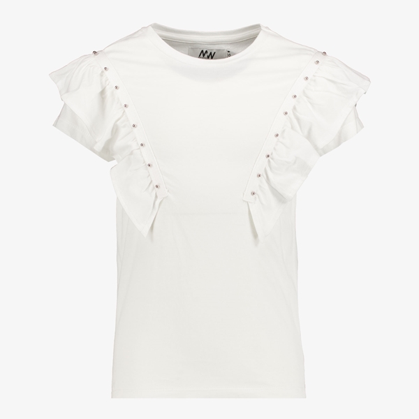 MyWay meisjes T-shirt met ruches wit 1