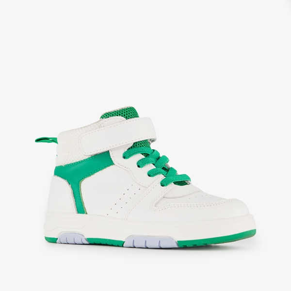 TwoDay leren jongens sneakers wit groen 1