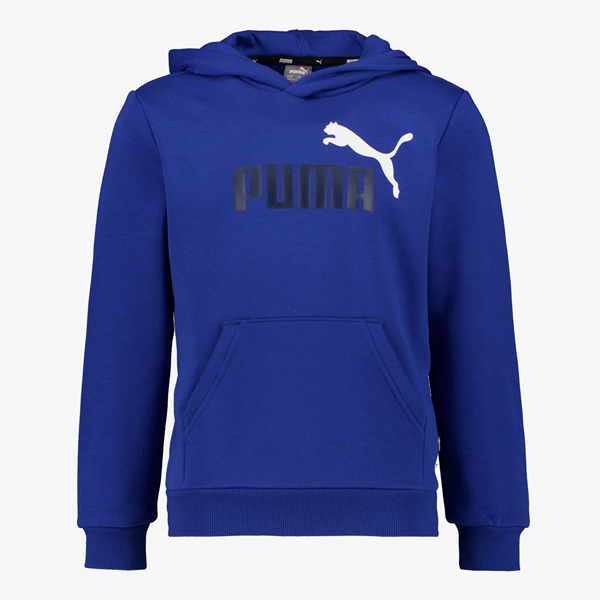Puma Essentials Big Logo kinder hoodie blauw 1