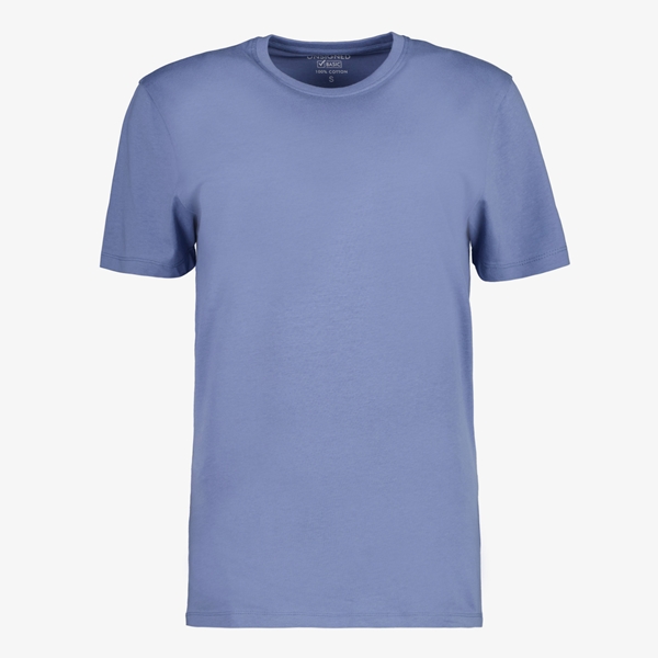 Unsigned heren T-shirt ronde hals blauw 1