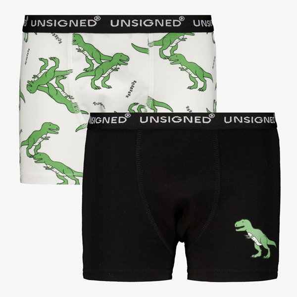 Unsigned 2-pack jongens boxershorts T-rex 1