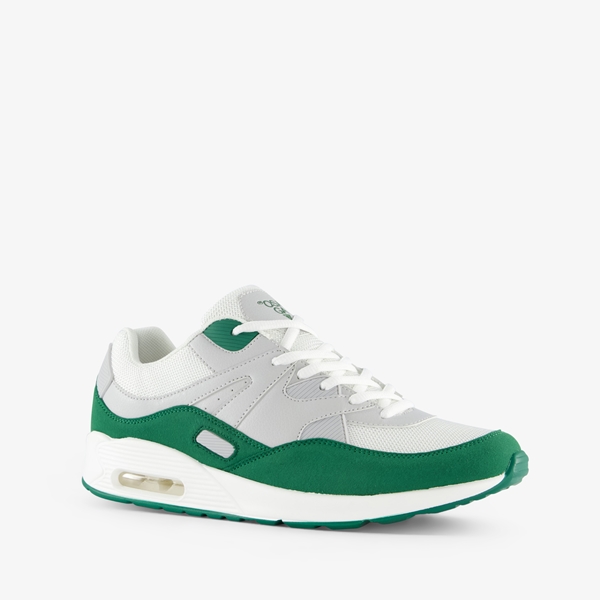 Osaga heren sneakers met airzool groen wit 1