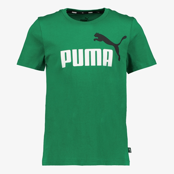 Puma ESS+ Col 2 Logo kinder T-shirt groen 1