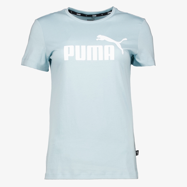 Puma Essential Logo dames sport T-shirt blauw 1
