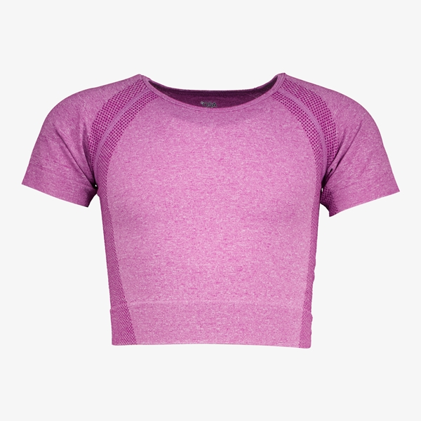 Osaga cropped seamless meisjes sport T-shirt roze 1