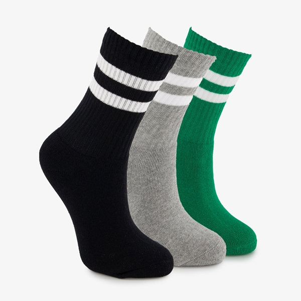 3 paar halfhoge kinder sokken 1