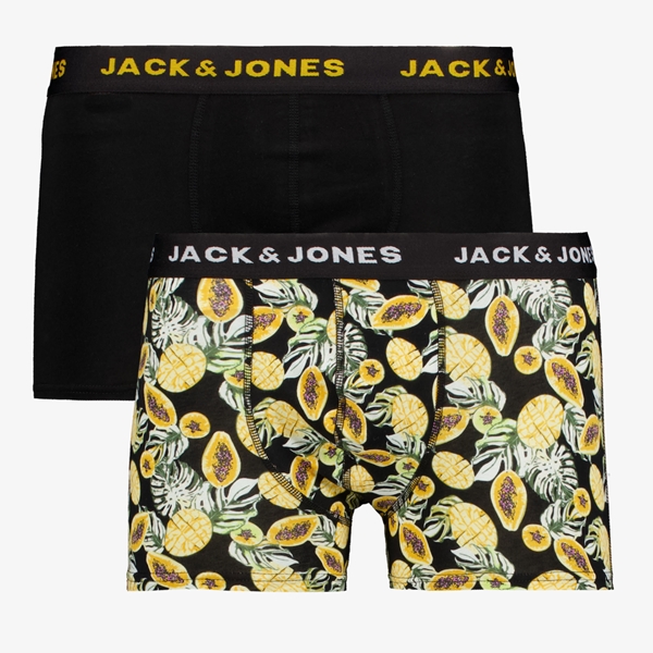 Jack & Jones heren boxershorts 2 paar zwart geel 1