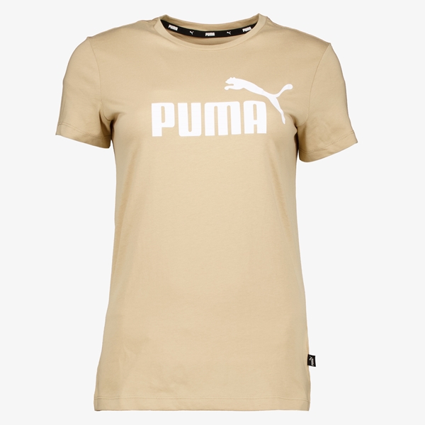 Puma Essentials Logo dames T-shirt beige 1