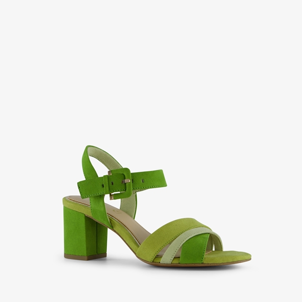 Nova dames sandalen met hak groen 1