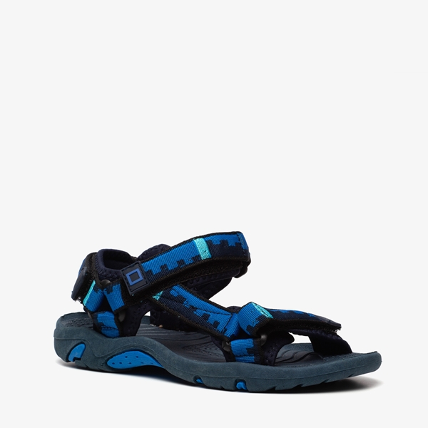 Blue Box jongens sandalen blauw zwart 1