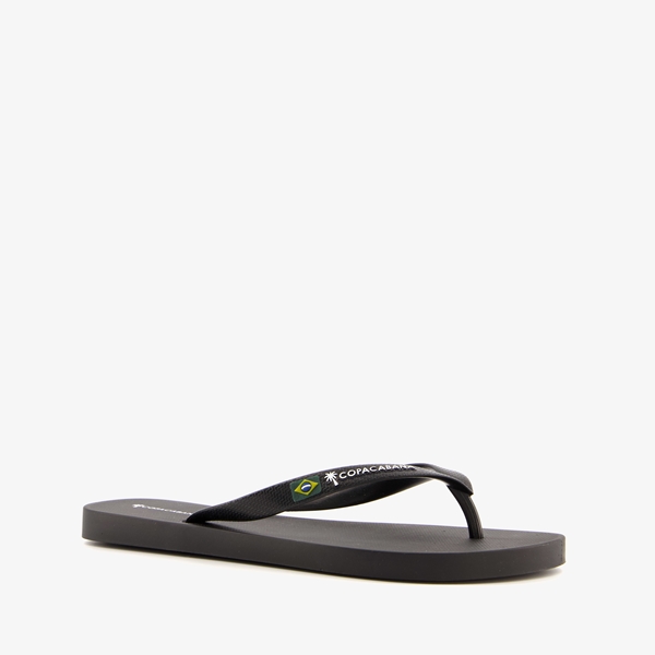 Copacabana heren teenslippers zwart 1