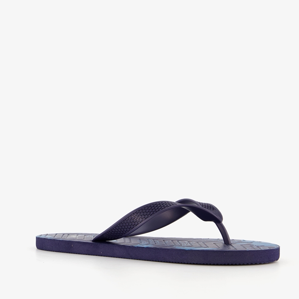 Heren teenslippers donkerblauw 1